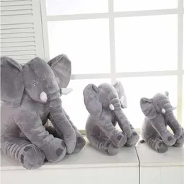 40 / 60cm elefant plysch kudde spädbarn mjuk för sovande fyllda djur leksaker baby s playmate gåvor för barn 210728