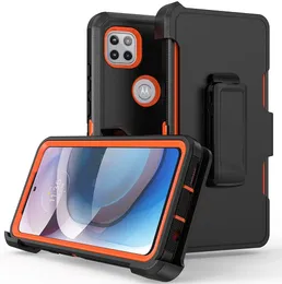 Phone Cases For Motorola Z2 Z4 G6 G7 G8 G9 E5 E6 E7 G POWER With New Defender Holster Belt Clip Kickstand Heavy Duty Protector Anti-drop Built-in Screen Protective Cover