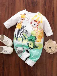 Yierying Baby Cartoon-Muster Ombre Overall SIE