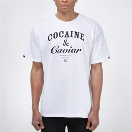 Hip Hop Streetwear COCA CAVIAR Women Top Unisex White Black Sweatshirt Off Urban Printing Letters Print T-shirt Men 210714