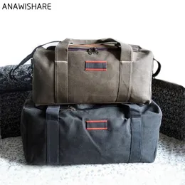 Anaare män resväskor stor kapacitet kvinnor bagage duffel kanfas stor handväska vikning resa väska vattentät 220228