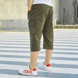 Famli Kids trousers big boy high quality cotton shorts children summer thin casual teenage boys sports clothes 4-16T 210723