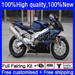 Motorcycle Fairings For Aprilia RSV 1000 R 1000R RSV1000R Mille RV60 Cowling Dark blue hot 9No.31 RSV-1000 RSV1000 R RR 03 04 05 06 RSV1000RR 2003 2004 2005 2006 Body Kit