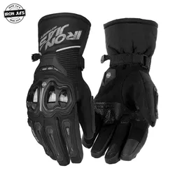 IRON JIA'S Motorcycle Gloves Winter Waterproof Windproof Touch Screen Moto Protective Gear Motocross Motorbike Riding Gloves H1022