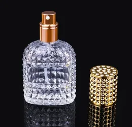 30ml 50ml Personality Transparent Glass Packing Bottles Sprayer Pump Empty Travel Perfume Portable