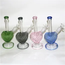 ハートガラスボンダブリリグホーカーズ水パイプボンズオイルリグheady bubbler ashキャッチャーQuartz Banger喫煙フィルターボウル・ダウンシステム