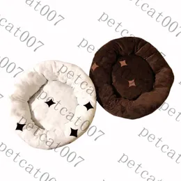 Jacquard Pets Kennels Plush Bed Designers Pet Round Nest Kennel Vinter Katt Hundar Bäddar Tillbehör