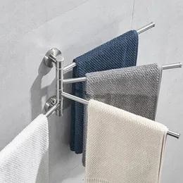 Towel Racks Stainless Steel Rack 180 Degree Rotatable Washcloth Holder Home El Bathroom Facecloth Bracket