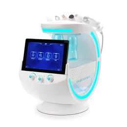 Ice Blue Magic Mirror Analyzer skóry Face Podnoszenie Microdermoabrazja Opryskiwacz Tlenia Hydrodermabrazja Głęboka maszyna do czyszczenia 7 w1