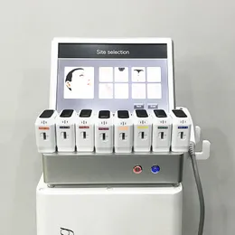 3D 4D HIFU Ultrasound Face Machine Skin Tightening Rejuvenation Anti Aging Wrinkle Removal HIFU Facial Salon Equipment for Spa with 8 Cartridges