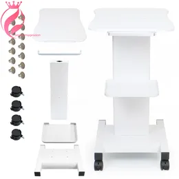 Iron Trolley Stand Beauty Equipment Accessories & Parts For Cavitation RF Beauty Slim Machine Assembled Cart