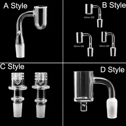 4 Styles Smoking Quartz Banger Fit 20mm Enail Coil 14mm 18mm Male Female Nail For Dab Rig Water Pipes