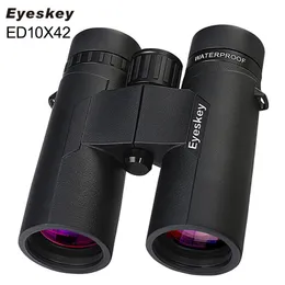 Telescópio Binóculos Eyeskey Alta Definição 10x42 Ed Lente Super Multi-Casada Binocular Campo Binocular Escopes de Caça