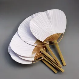 Altre decorazioni per la casa 24 pezzi/lotto matrimonio bianco Paddle Fan Pai Bambu per la decorazione Summer Drop