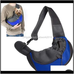 Forniture Home Garden Drop Delivery 2021 Comfort Dog Carrier Outdoor Borsa a tracolla Oxford Single Pet Product Sling Mesh Travel Tote Shoulder