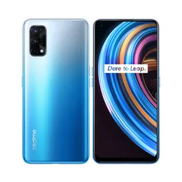 원래 Realme x7 5G 휴대 전화 6GB RAM 128GB ROM MTK 차원 800U Octa 코어 안드로이드 6.4 "전체 화면 64MP 얼굴 ID 지문 4300mAh 스마트 핸드폰