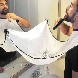 Aprons 1PC Man Bathroom Apron Male Beard Razor Holder Hair Shave Catcher Waterproof Floral Cloth Cleaning