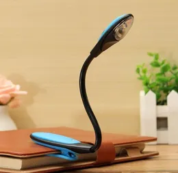 Mini clip flessibile di alta qualità su lampada da lettura per libro da viaggio a LED con luce da scrivania luminosa bianca
