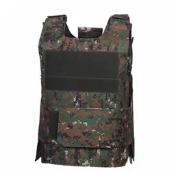 Jagdjacken Einstellbare taktische Weste Outdoor Paintball Molle mit Brustschutzplatte Trägertraining