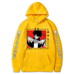 Benim Kahraman Academia Hoodie Anime Kazak Tişörtü Akademi Dabi Uzun Kollu Hoodies Unisex Basit Klasik H0910