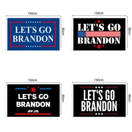 90 * 150cm Let's Go Brandon Flag na 2024 Trump Prezydent Wybory Flagi Outdoor Ogrodowa Dekoracja W-01214