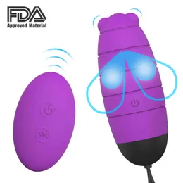 Uova DIBE 9 velocità vibratore uovo palline vaginali telecomando proiettile silicone medico senza fili G Spot ricarica USB giocattoli del sesso 1124