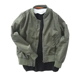 Fall Winter European and American Retro Ma-1 Flight Jacket Men's Loose Baseball Uniform Pocket Jacket Coat