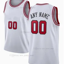 Tryckt anpassad DIY Design Basketballtröjor Anpassning Team Uniforms Skriv ut Personliga Brev Namn och Nummer Mens Kvinnor Kids Ungdom Chicago003