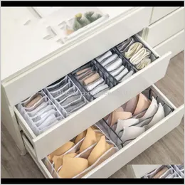 Väskor Bra Förvaringslådor Underkläder Kläder der Nylon Divider Closet Arrangör för vikning Slips Socks Shorts 3 Station P9lnk