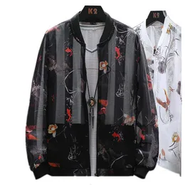 Men's Jackets Spring Jacket 2021 Men Printed Casual Coat Summer Sun Protection Breathable Clothing Windbreaker Casaco Masculino