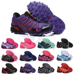 Speed Cross 3 CS III Athletic Running Shoes Women Black Pink Silver Red Blue Outdoor SpeedCross 3s Hiking Womens Sports Sneakers 36-41 cq01