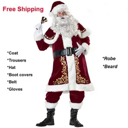 Mascot CostumesNew Santa Claus Mascot Dräkt kostym Party Game Dress Outfits Kläder Reklam Karneval Halloween Jul Påsk