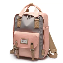 Canvas Ryggsäckar Kvinnor Designer Små ryggsäck Dam Back Pack Woman Travel Bagpack School Bags Girl Mochila Mujer Purse