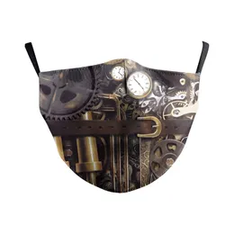 2021 3Dデジタル印刷保護マスク、男性と女性のための防塵ヘイズ防水防水アイスシルクマスクPM2.5