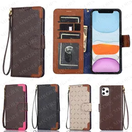 Luxury Wallet Pouch Phone Cases for IPhone 14 14pro 13 12 Pro 12Pro 11 11Pro Max X Xs Xr 8 7 Plus Magnet Flip 360 Degree Protect Case Letter Flower Back Print Shell Cover