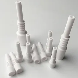 10mm manlig mini nektor samlare kit nc keramiska nagelrör rökning tillbehör ersättning tips gemensamma dabber straw naglar för dab rigstrar vax glas bongs vattenrör kit