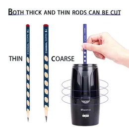 Büyük Otomatik Elektrikli Kalem Kalemtıraş Ağır Hizmet Kırtasiye Renkli Mekanik USB Çocuk Sanatçılar Için Pen Bıçağı 210615