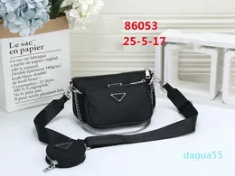 borse borsa a tracolla da donna borsa a tracolla in nylon 3 pezzi / set borse borsa moda 2020 nuovi stili borsa a catena di alta qualità