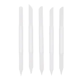 Nail Files 5pcs Glas Cuticle Pusher File Set Cylinder Shaped Crystal