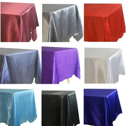 Rectangle Satin Obrus ​​Tablecloth Oncetay Do Wedding Party Decor Home Dining Cover Christmas Halloween Urodziny Tkaniny 211103