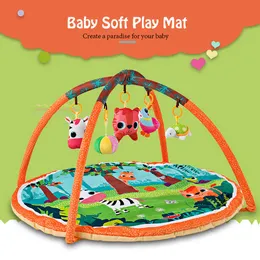 Baby Play Mat 90*90*50cm Infantil Kids Rug Playmat Baby Gym Fitness Frame Activity Mat Toys Early Education Crawling Game Mat 210724