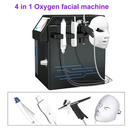 4 في 1 معدات الأكسجين الهيدروددري الأكسجين لمرونة الجلد تقشر microdermabrasrasion بالموجات فوق الصوتية