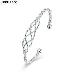 Brazaletes Pulseras Silver Color Simple De MarqueAksesuar Friendshion Nigerian Dahu Rico Bangles Bangle