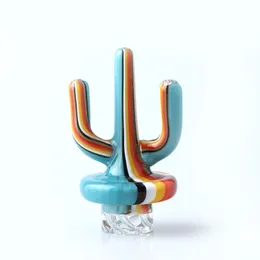 Dhl!! Cactus Glass Spinning Carb Cap Smoke 25mm Carb Caps For Quartz Banger Nails Rig Smoking Accessories Oil Burner