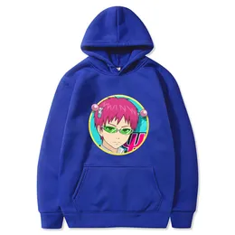 Anime Saiki K Bluza z kapturem Drukuj Kobiety Casual Harajuku Jesień Bluza Z Długim Rękawem Płaszcz Zabawny Pullover Topy Y0319