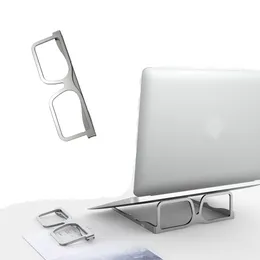 컴퓨터 액세서리 인체 공학적 노트북 스탠드 라이저 휴대용 접이식 노트북 홀더 알루미늄 태블릿 냉각 브래킷 안경 모양 1xBJK2105