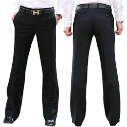 Men's Suits & Blazers Dress Pants Flared Male Summer Straight Suit British Leisure Free Feet Trousers Formal For Men