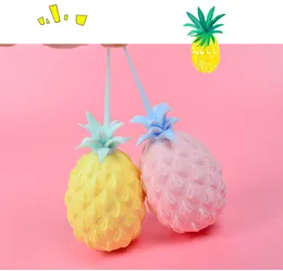 10 cm cute grande abacaxi esprema brinquedo anti esfera de uva de estresse engraçado gadget ventilação descompressivo fideget brinquedos pulso de mão de autismo para crianças crianças 4 cores pressão dhl