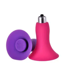 NXY Pump Toys 1 sts Bröstvibration Brush Teasing Upphetsad Av Vibrator Kvinna Pussy Stimulering Masturbator Vuxen Tillbehör Badrum 1126