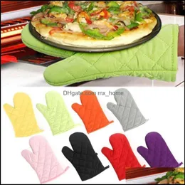 Oven Bakearware Kitchen ، Bar Bar Home Gardenoven Mitts Cotton Glove Microwave Mitten Mitten Cooking Microondas insat